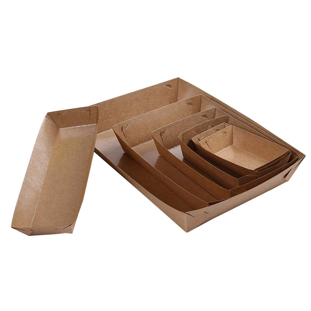 Food Snacks Box - 30 Adet Tek Kullanımlık Tekne Şeklinde