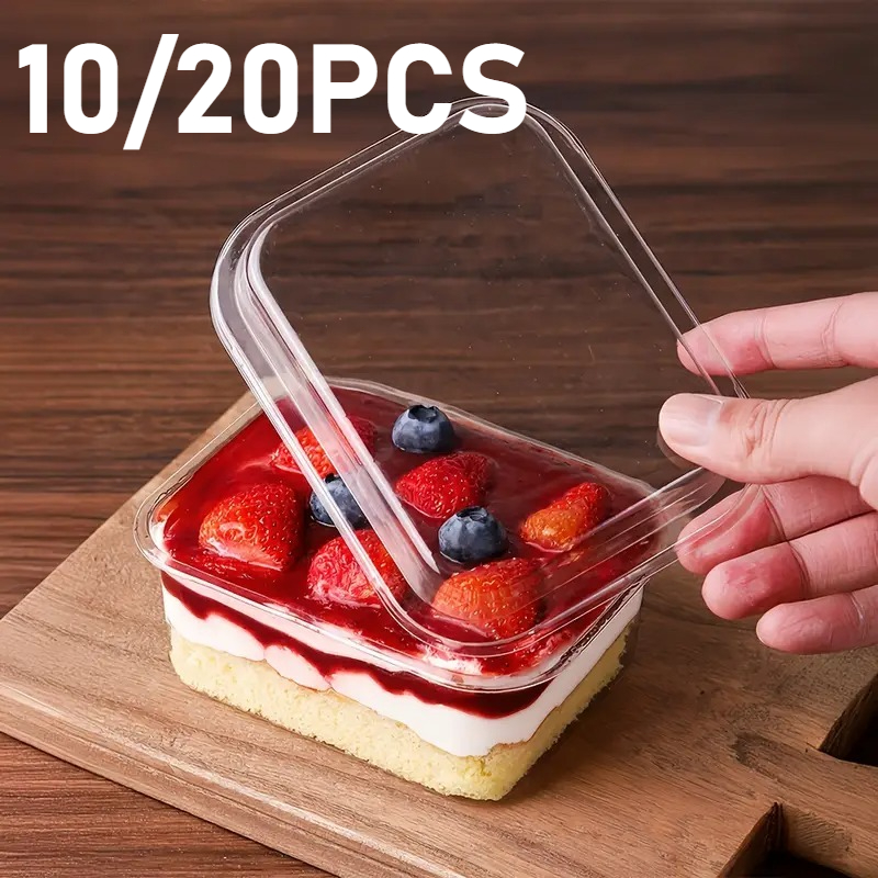 Food Snacks Box - 10/20 adet tek kullanımlık kare çanta
