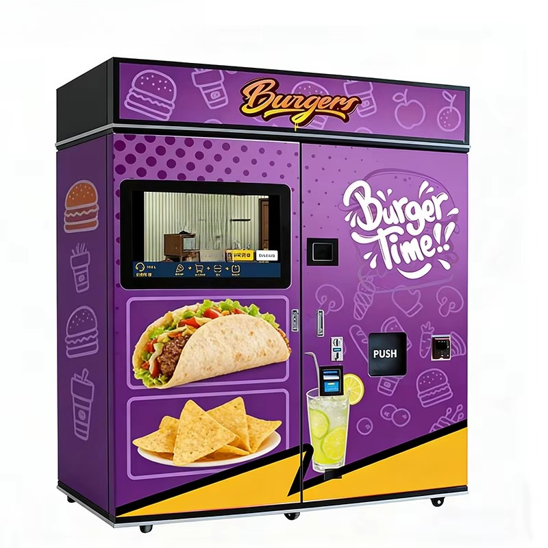 Food Snacks Vending Machine - Özelleştirilmiş Fast Food Otomatı Mikrodalga Fırın