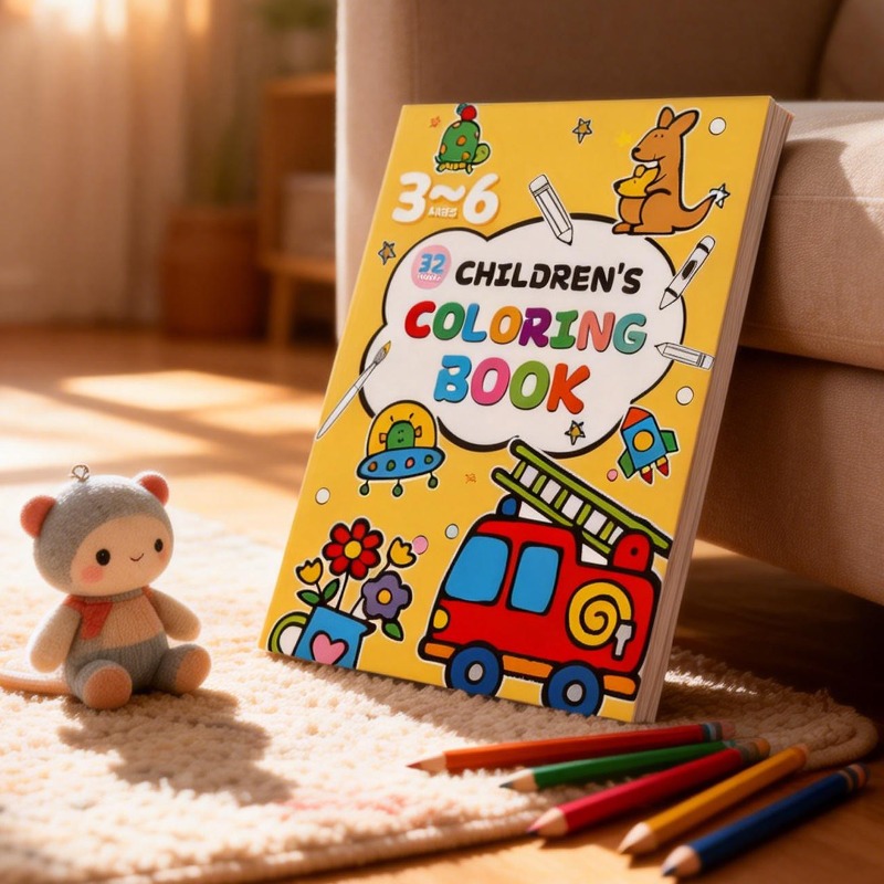 Food And Snacks Coloring Book Bold And Easy - Çocuklar İçin Resimli Kitap, Renkli Kılıflar,