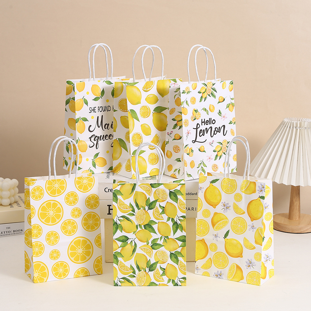 Food Snacks Gifts - 6 adet Tropikal Yaz Merhaba Limon