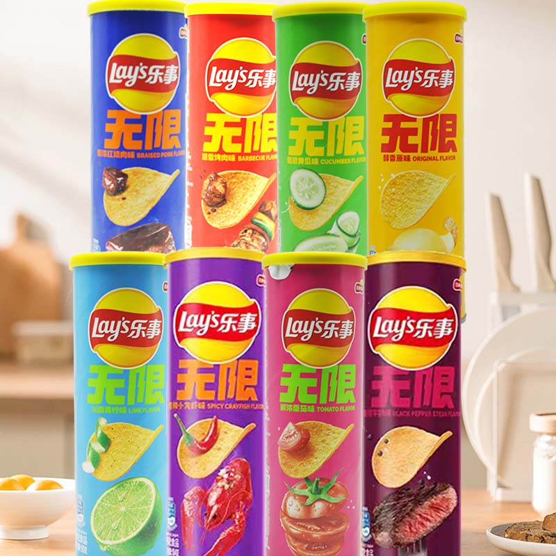 Food Snacks Chips - Lay's Patates Cipsi 3.18oz(90g)*3 şişe Eğlence