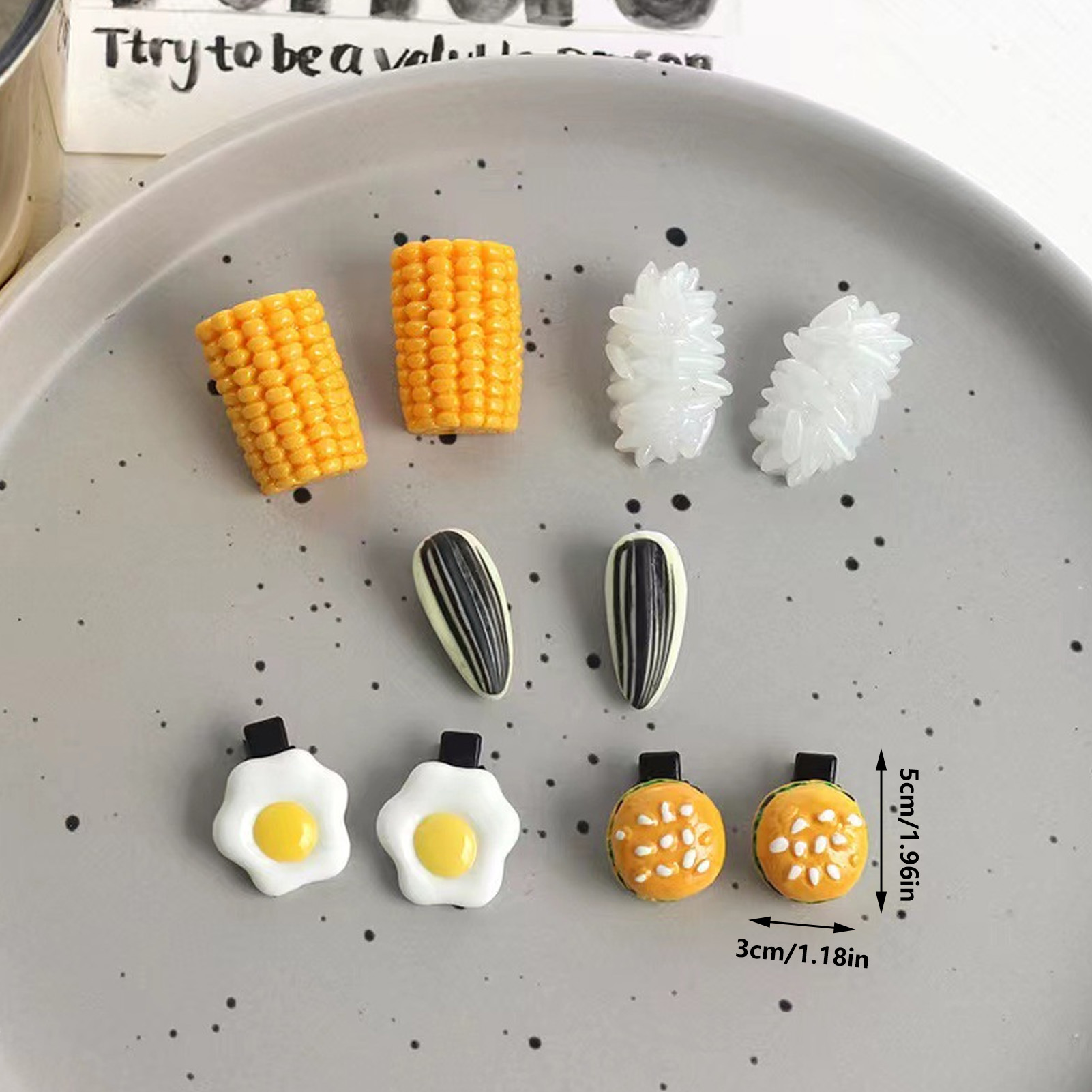 Mini Gıda Saç Tokası Seti Gerç - Food Snacks Wholesale incelemesi ve fiyatı
