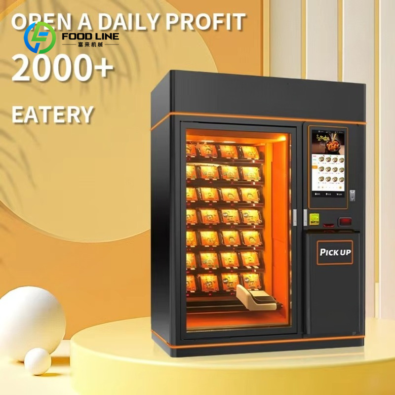 Özelleştirilmiş Sıcak Yemek Ot - Food Snacks Vending Machine incelemesi ve fiyatı