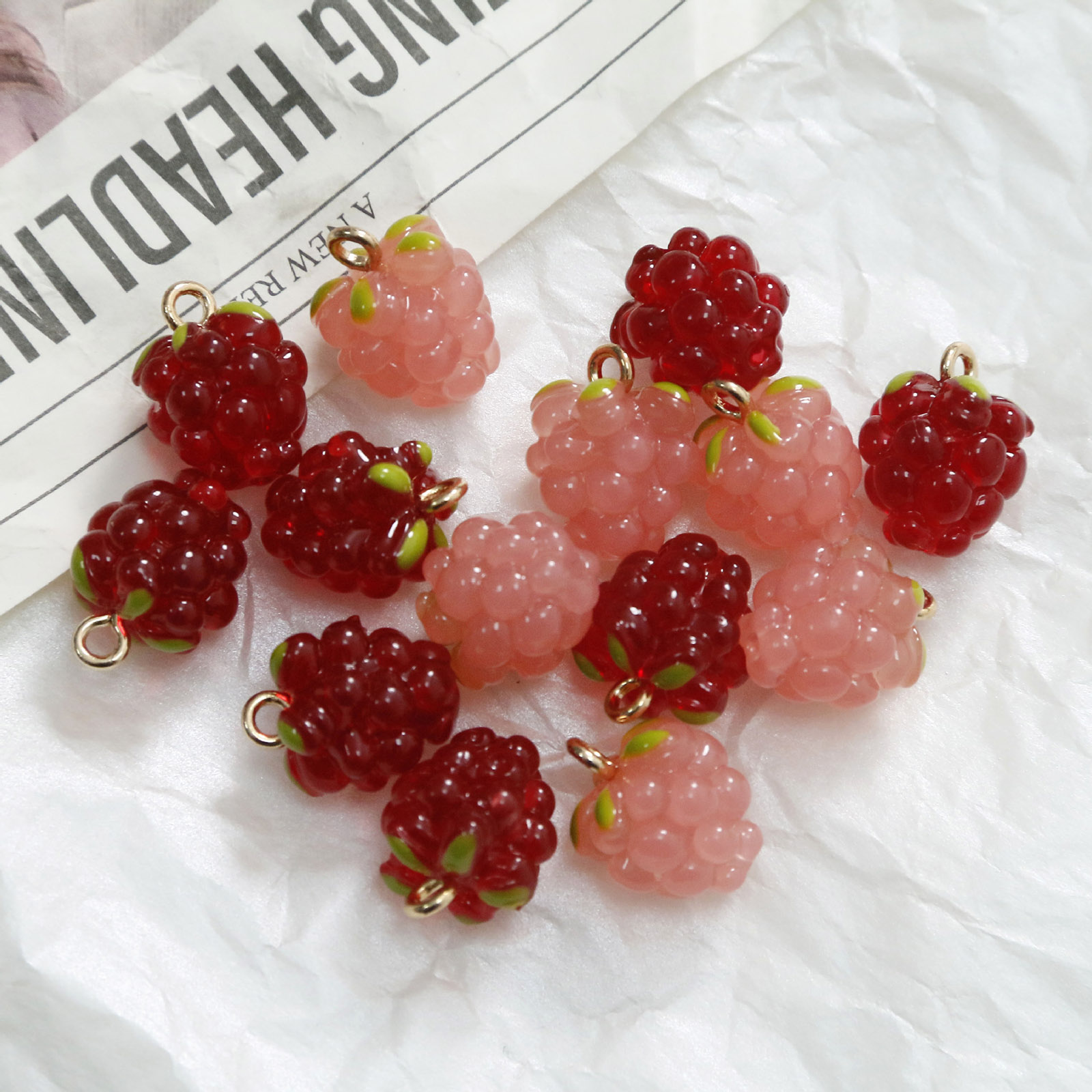 2 adet 3D reçine Charms üzüm m - Foods X incelemesi ve fiyatı